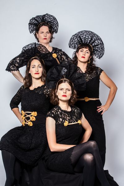 The Sparklettes, Pressebild in Schwarzweiss